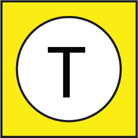 Downward tree spot light symbol